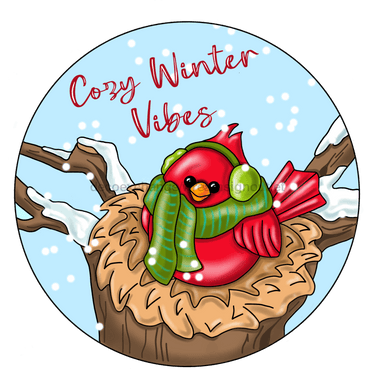 Cardinal Sign, Winter Sign, Christmas Sign, wood sign, PCD-W-026 - DecoExchange®